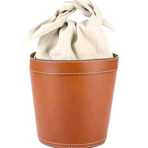 Staud Britt Solid Leather Bucket Bag - New
